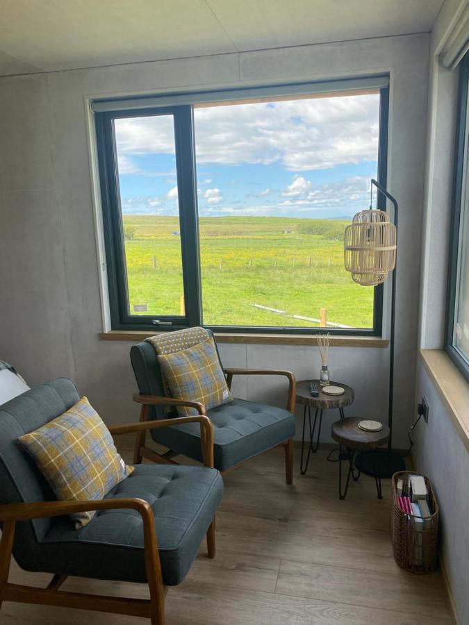 Unique Luxurious Cabin On Sea View Working Croft Garrabost Kültér fotó